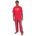 NFL Men's Badge Sleep Set (Size M) Tampa Bay Buccaneers/Red/Pewter, Cotton,Polyester,Rayon