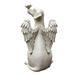 Shpwfbe Ornaments Light Resin Dog Decor Statue Outdoor Garden Sculpture Angel Puppy Decoration & Hangs Wall Decor Christmas