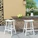 GARDEN 29 Inches Adirondack Plastic Outdoor Bar Stools (Set of 2) White