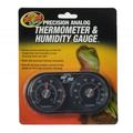 Zoo Med Precision Analog Thermometer & Humidity Gauge Analog Thermometer & Humidity Gauge Pack of 3