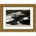 Taylor Douglas 24x17 Gold Ornate Wood Framed with Double Matting Museum Art Print Titled - Great Sand Dunes II BW