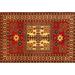 Ahgly Company Machine Washable Indoor Rectangle Traditional Tomato Red Area Rugs 5 x 8