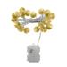 LumaBase Battery Operated LED String Lights with 20 Gold Balls