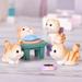 Hadanceo 10Pcs Mini Cat Animal Fish Bowl Chair Model Figurine Fairy Garden Ornament