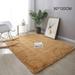 Journey Washable Fluffy Area Rug Rectangular Anti-Slip Artificial Soft Plush Shag Carpet for Home Bedroom Living Room(Khaki 80*120cm)