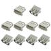 10PCS USB Type A Solder Connector Female 4Pin Plug Socket Jack Connector Adapter