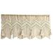 Doolland Macrame Valance Wall Hanging Boho Valance Window Treatments Valance for Bedroom livingroom Kitchen Bathroom Wall Decor 47 W x 21 H without stick