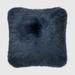 THE MOOD MDL222406 MODERN SHEEPSKIN 22 X22 PILLOW BLUE INDIGO