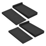 2 Packs High Density Acoustic Isolation Foam Isolation Pads 27 * 14cm Usable Area for Studio Monitor Speaker