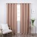 Quality Home Linen Blend Blackout Curtains - Antique Bronze Grommets - 52 W x 84 L - Sesame (Single Panel)