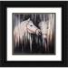 Atelier B Art Studio 20x20 Black Ornate Wood Framed with Double Matting Museum Art Print Titled - TWO WHITE HORSES KISSING