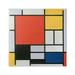 Stupell Industries Composition in Red Yellow Blue Black Piet Mondrian Classic Abstract Painting Painting Gallery Wrapped Canvas Print Wall Art Design by one1000paintings