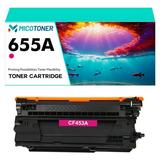655A Toner Cartridge Compatible forHP CF453A 655A Color LaserJet Enterprise M652dn M652n M653dn M653dh M653x MFP M681dh MFP M681f Flow MFP M681f M681z(Magenta 1-Pack)