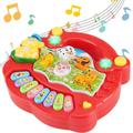 CIYAPED Kids Piano Toy Baby Animal Farm Piano Developmental Music Toys Cute Cartoon Animal Musical Toys Electronic Keyboard Music Instrument Educational Music Toy for Toddlers Gifts