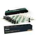 Chess Armory Large Chess Set w/ Canvas Carrying Bag - 20 Weighted Tournament Chess Set- Vinyl Roll Up Chess Board Canvas Carrying Bag & Weighted Chess Pieces- Play w/ 3.75 Inch King and Extra Queens