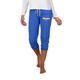 Women's Concepts Sport Royal Los Angeles Chargers Quest Knit Capri Pants