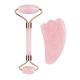 Elecsop Jade Roller & Gua Sha Face Roller Facial Beauty Roller Skin Care Tools Rose Quartz Massager