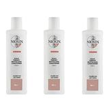 Nioxin System 3 Scalp Therapy Conditioner for Fine Thinning Colored Hair 10.1oz (Pack of 3)