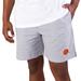 Men's Concepts Sport Gray/White Cleveland Browns Tradition Woven Jam Shorts