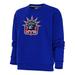 Women's Antigua Royal New York Rangers Special Edition 2.0 Victory Crewneck Pullover Sweatshirt