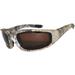 Motorcycle Sunglasses - Camo 2 Frame / Brown Lens