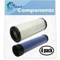 4-Pack Replacement for Kohler CH740S-CH740-0044 Engine Air Filter & Inner Air Filter - Compatible with Kohler 2508304-S Inner Air Filter & 2508301-S Filter