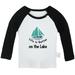 Life is Better on the Lake Funny T shirt For Baby Newborn Babies T-shirts Infant Tops 0-24M Kids Graphic Tees Clothing (Long Black Raglan T-shirt 0-6 Months)