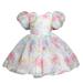 JDEFEG 5 Month Old Baby Girl Dress Dress Print 2-8Y Sleeve Patchwork Tulle Party Bubble Clothes Toddler Princess Kids Girls Girls Dresses Size 14 Girls Floral Dress Polyester Spandex Pink 100