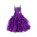 Ekidsbridal Rhinestone Organza Layers Flower Girl Dress Father Daughter Dance Recital 164S 12