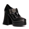 LAMODA Damen On My Toes Court Shoe, Black Pu, 36 EU