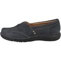 Clarks Damen Un Loop Stride Loafer, Navy Nubuck, 38 EU