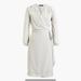 J. Crew Dresses | J.Crew Wrap Dress In Drapey Velvet | Color: Gray | Size: 4p