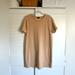 J. Crew Dresses | Cozy J Crew Sweat Shirt Dress. Size M | Color: Cream/Tan | Size: M