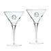 Florida State Seminoles Primary Team Logo 10oz. 2-Piece Luigi Bormioli Titanium Martini Glass Set