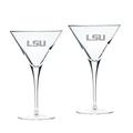 LSU Tigers Primary Team Logo 10oz. 2-Piece Luigi Bormioli Titanium Martini Glass Set