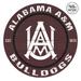 Alabama A&M Bulldogs 20'' x Indoor/Outdoor Team Color Circle Sign