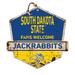 South Dakota State Jackrabbits 20'' x Fans Welcome Badge Sign