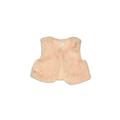 Gymboree Faux Fur Vest: Pink Print Jackets & Outerwear - Size 12-18 Month