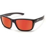 Suncloud Mayor Sunglasses-Matte Black-Polarized Red Mirror