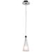 Access Lighting Icicle 4 1/2" Wide Modern Chrome and Glass LED Pendant