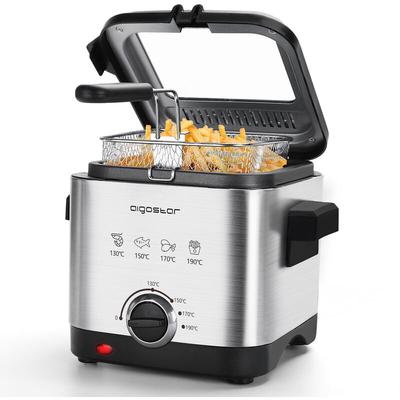Aigostar - Fritteuse, Mini Fritteuse, Temperaturkontrolle und Sichtfenster ,Easy Clean, Image