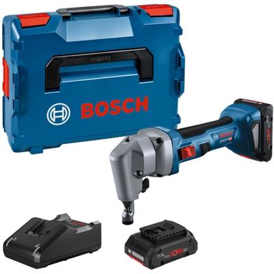 Bosch - Akku-Nager gna 18V-16 e, 2x ProCORE 18V 4.0 Ah, Ladgerät und l-boxx