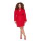 TRENDYOL Damen Trendyol Woman Mini Shirt Dress Turtleneck Woven Dress Kleid, Rot, 46 EU