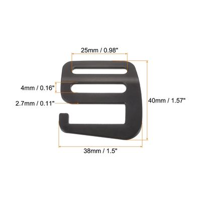 Webbing Release G Hook Buckle Adjusters for Backpack Strap