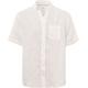 BRAX Herren Style Dan U Linen Garment DYE Herrenhemd aus sommerlichem Leinen mit Button Down Kragen Hemd, White, L