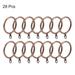 Curtain Rings, Metal Drapery Ring for Curtain Rods, 28 Pcs