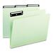 Smead Pressboard Metal Tab Folders 1/3 Cut Top Tab 1-Inch Expansion Letter Gray-Green 25 Per Pack (13430)