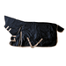 AJ Tack 1200D Waterproof Poly Turnout Horse Blanket with Neck Rug - Black 78 Medium
