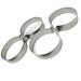 Scuba Tech Diving Stainless Steel Twin Double Tank Mounting Bands - Pair