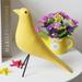 Fuwaxung Wooden Bird Decoration Ornaments Black Artificial Bird Pigeon Figurine Furnishing Statue Office Living Room Desktop Decoration